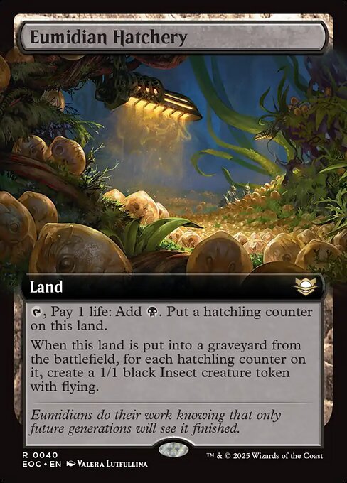 Eumidian Hatchery (Extended Art) - Commander: Edge of Eternities - R - 40
