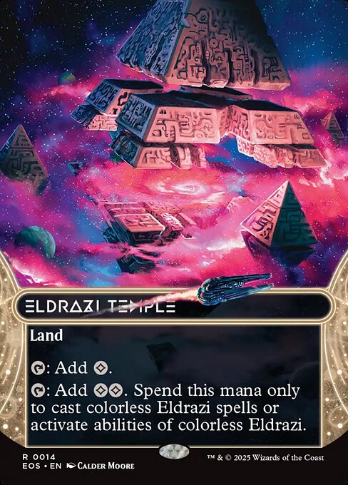 Eldrazi Temple (0014) (Borderless) - Edge of Eternities: Stellar Sights - R - 14