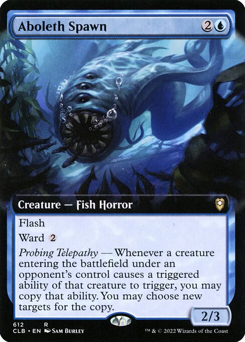 Aboleth Spawn (Extended Art) - Commander Legends: Battle for Baldur's Gate - R - 612