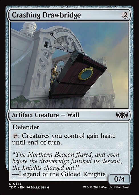 Crashing Drawbridge - Commander: Tarkir: Dragonstorm - C - 316