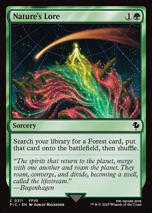 Nature's Lore (Surge Foil) - Commander: FINAL FANTASY - C - 311