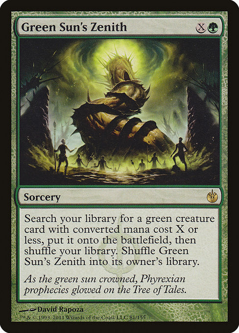 Green Sun's Zenith - Mirrodin Besieged - R - 81