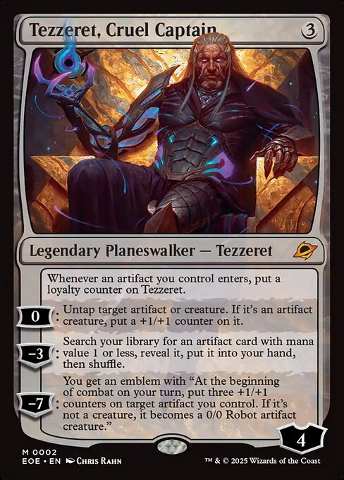 Tezzeret, Cruel Captain - Edge of Eternities - M - 2