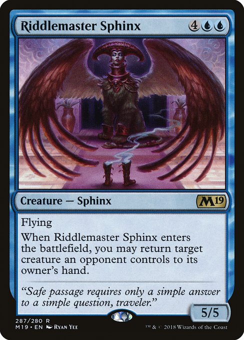 Riddlemaster Sphinx - Core Set 2019 - R - 287