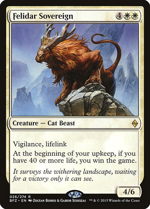 Felidar Sovereign - Battle for Zendikar - R - 26