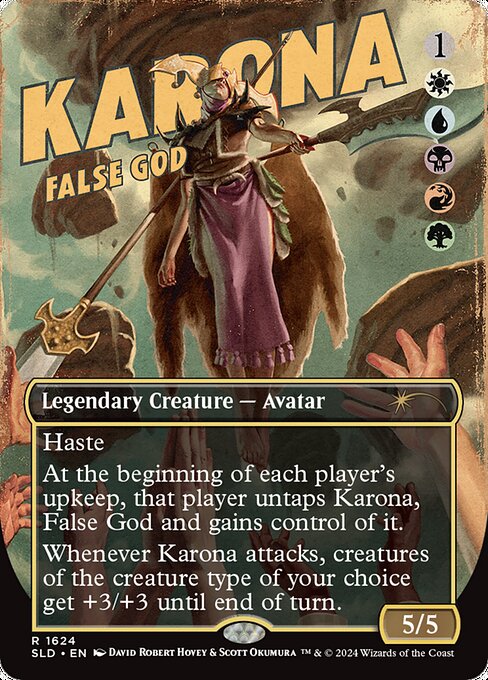 Karona, False God (Rainbow Foil) - Secret Lair Drop Series - R - 1624