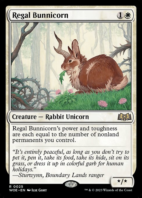 Regal Bunnicorn - Wilds of Eldraine - R - 25