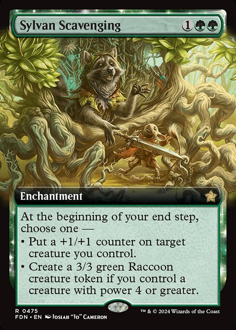 Sylvan Scavenging (Extended Art) - Foundations - R - 475