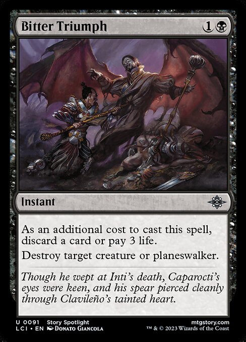 Bitter Triumph (JP Alternate Art) - Secrets of Strixhaven: Mystical Archive - U - 91