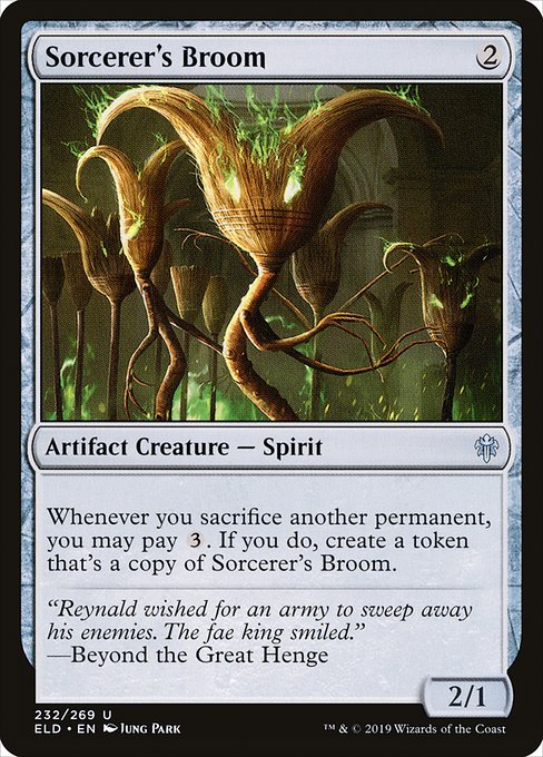 Sorcerer's Broom - Throne of Eldraine - U - 232