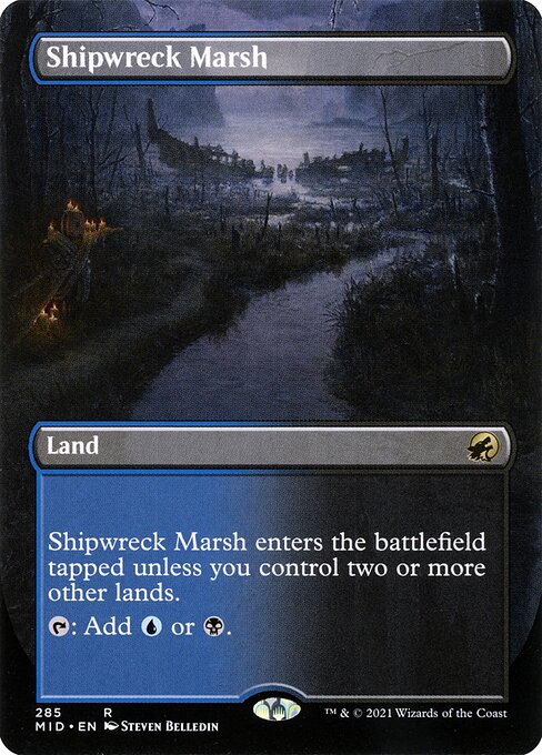 Shipwreck Marsh (Borderless) - Innistrad: Midnight Hunt - R - 285