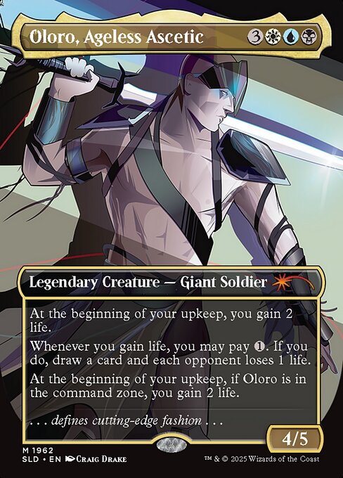 Oloro, Ageless Ascetic (Rainbow Foil) - Secret Lair Drop Series - M - 1962
