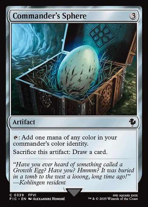 Commander's Sphere (Surge Foil) - Commander: FINAL FANTASY - C - 339