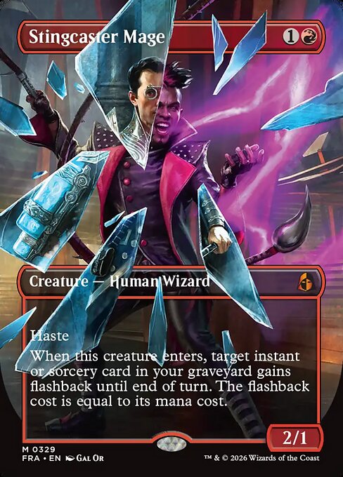 Stingcaster Mage (Borderless) (0329) - Reality Fracture - M - 329