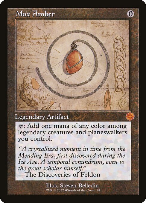 Mox Amber (Schematic) - The Brothers' War: Retro Frame Artifacts - M - 98