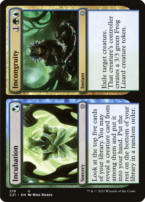 Incubation // Incongruity - Commander 2021 - U - 219