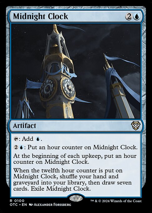 Midnight Clock - Commander: Outlaws of Thunder Junction - R - 100