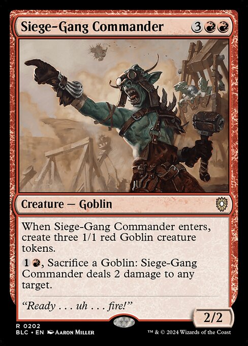 Siege-Gang Commander - Commander: Bloomburrow - R - 202