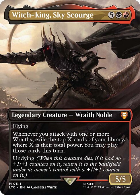 Witch-king, Sky Scourge (Borderless) - Commander: The Lord of the Rings: Tales of Middle-earth - M - 511