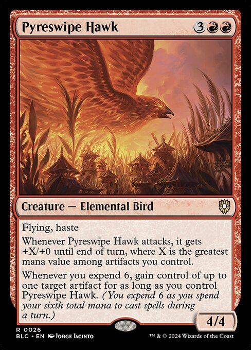 Pyreswipe Hawk - Commander: Bloomburrow - R - 26