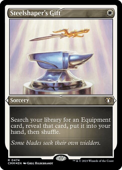 Steelshaper's Gift (Foil Etched) - Commander Masters - R - 474