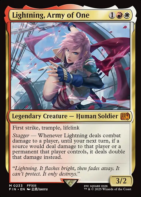 Lightning, Army of One - FINAL FANTASY - M - 233