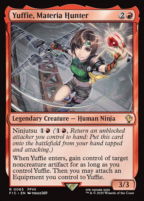 Yuffie, Materia Hunter (Surge Foil) - Commander: FINAL FANTASY - R - 65