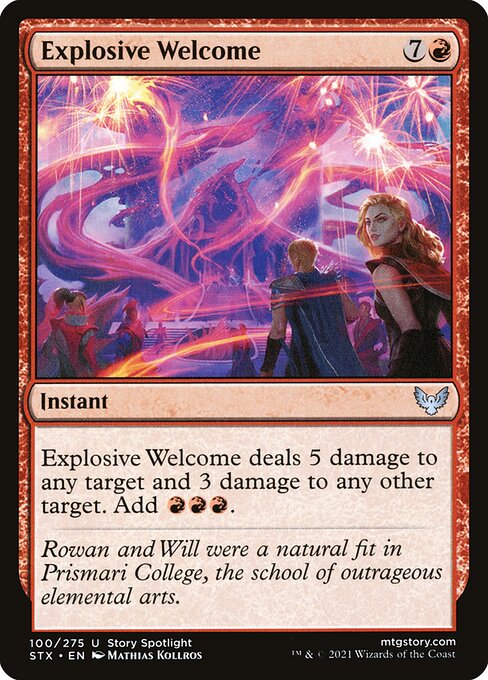 Explosive Welcome - Strixhaven: School of Mages - U - 100