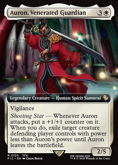 Auron, Venerated Guardian (Extended Art) - Commander: FINAL FANTASY - R - 130