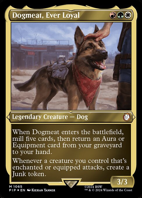 Dogmeat, Ever Loyal (Display Commander) - Thick Stock - Universes Beyond: Fallout - M - 1065