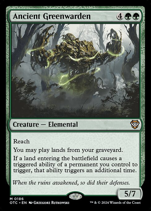 Ancient Greenwarden - Commander: Outlaws of Thunder Junction - M - 186