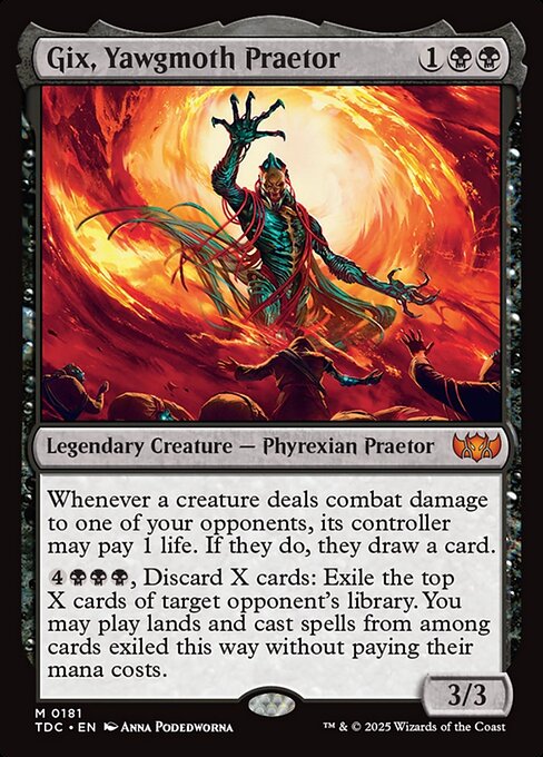 Gix, Yawgmoth Praetor - Commander: Tarkir: Dragonstorm - M - 181