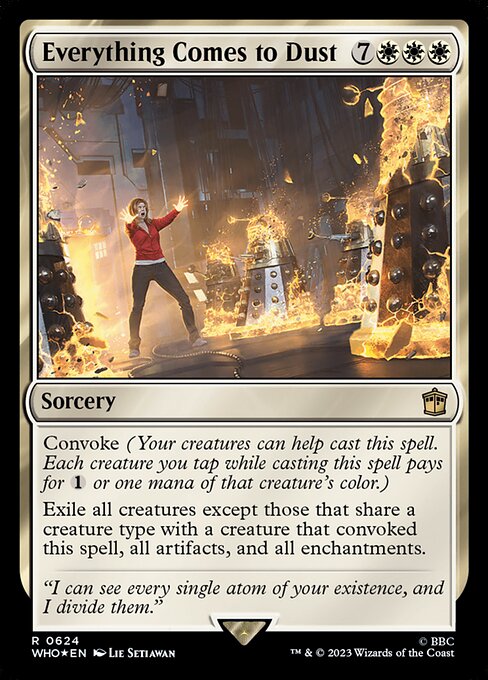 Everything Comes to Dust (Surge Foil) - Universes Beyond: Doctor Who - R - 624