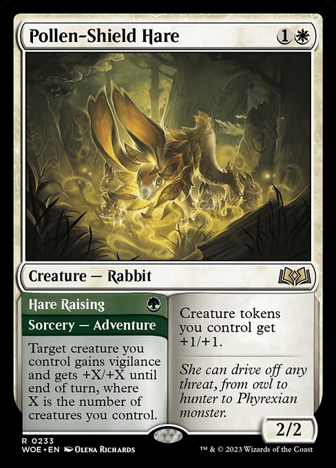 Pollen-Shield Hare - Wilds of Eldraine - R - 233