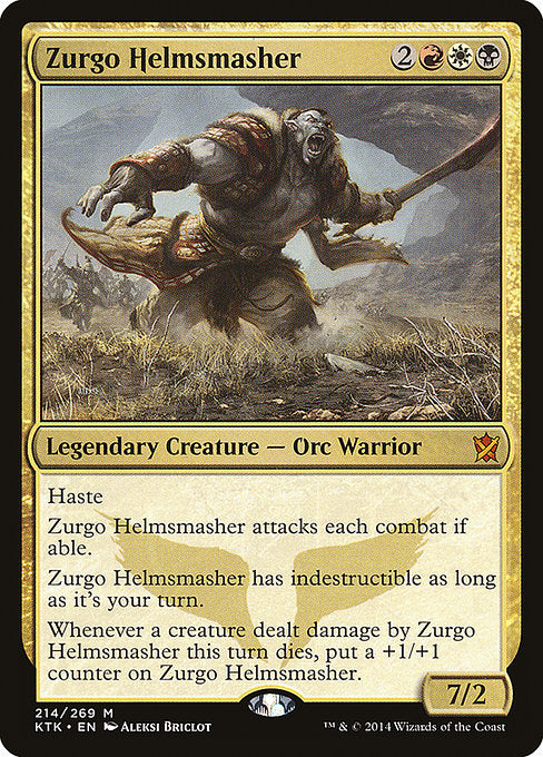Zurgo Helmsmasher - Khans of Tarkir - M - 214