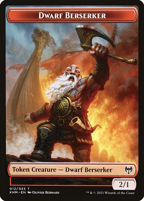 Dwarf Berserker Token - Kaldheim - T - 12