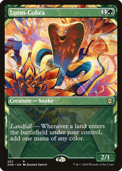 Lotus Cobra (Showcase) - Zendikar Rising - R - 307