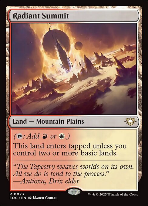 Radiant Summit - Commander: Edge of Eternities - R - 23