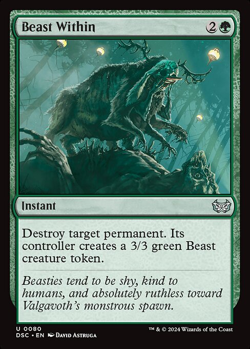 Beast Within - Commander: Duskmourn: House of Horror - U - 80