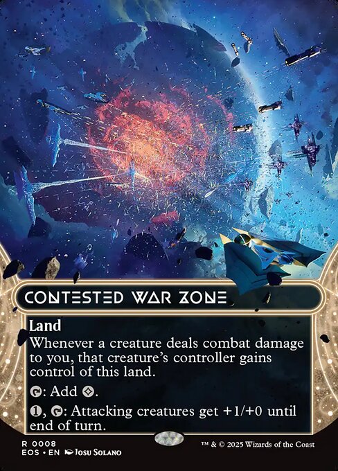 Contested War Zone (0008) (Borderless) - Edge of Eternities: Stellar Sights - R - 8