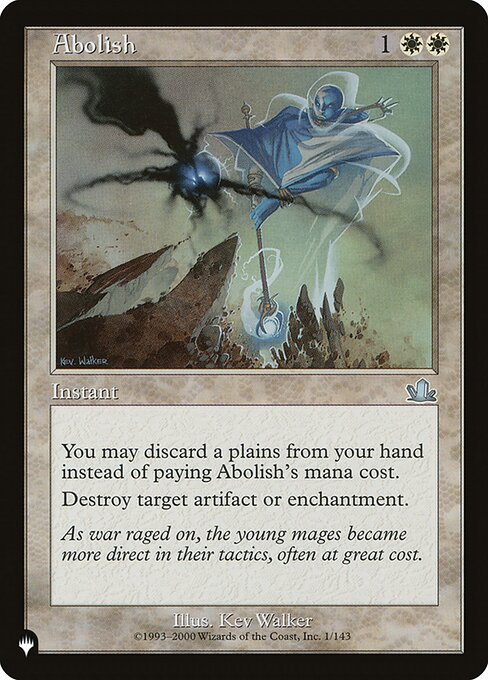 Abolish - The List Reprints - U - 1/143