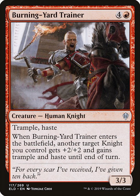 Burning-Yard Trainer - Throne of Eldraine - U - 117