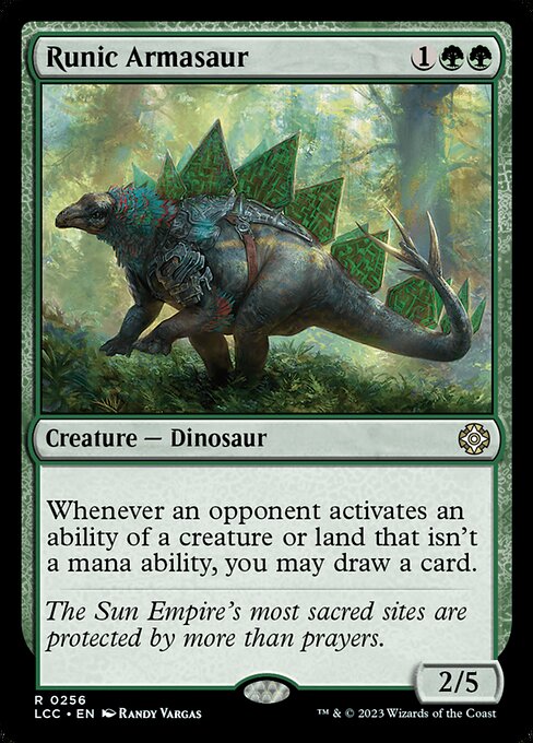 Runic Armasaur - Commander: The Lost Caverns of Ixalan - R - 256