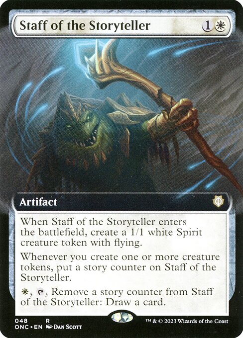 Staff of the Storyteller (Extended Art) - Commander: Phyrexia: All Will Be One - R - 48
