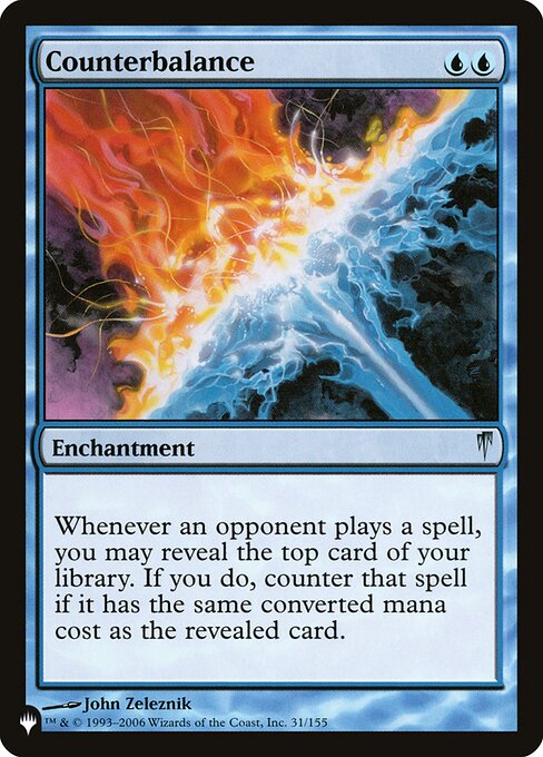 Counterbalance - The List Reprints - U - 31/155