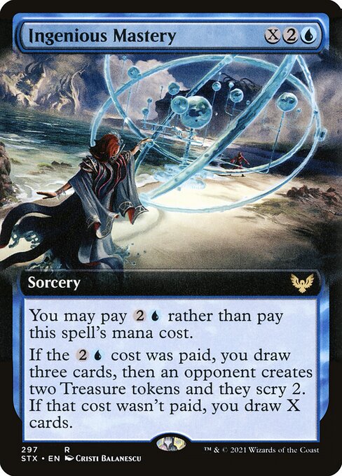 Ingenious Mastery (Extended Art) - Strixhaven: School of Mages - R - 297