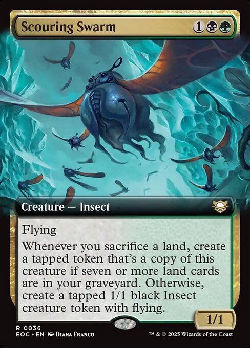 Scouring Swarm (Extended Art) - Commander: Edge of Eternities - R - 36