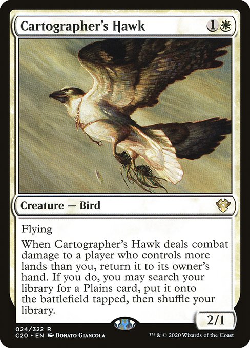 Cartographer's Hawk - Commander 2020 - R - 24