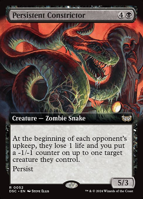 Persistent Constrictor (Extended Art) - Commander: Duskmourn: House of Horror - R - 52