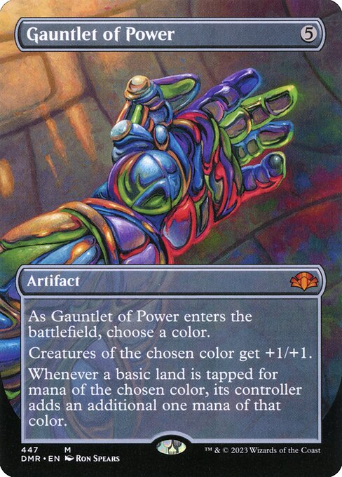 Gauntlet of Power (Borderless) - Dominaria Remastered - M - 447